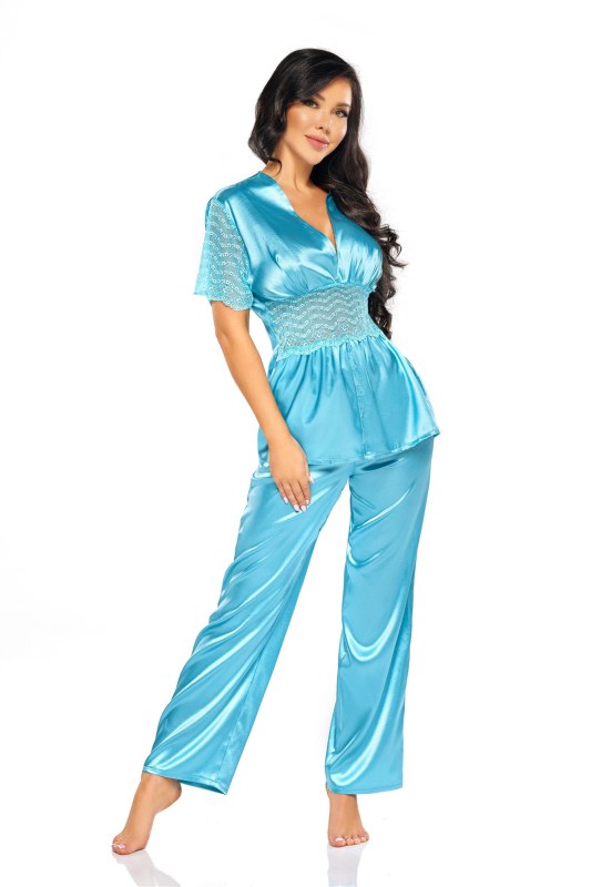 Dámské pyžamo Missy turquoise - BEAUTY NIGHT FASHION - Dámské oblečení pyžama
