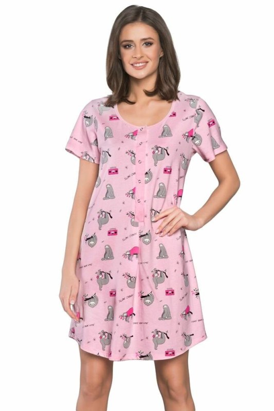 Dámská noční košile Orso růžová - pyžama