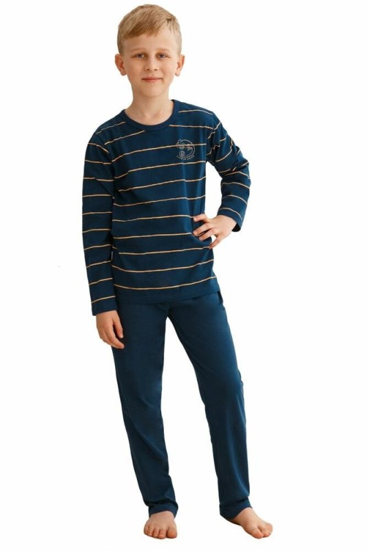 Chlapecké pyžamo Harry tmavě modré s pruhy - Dámské oblečení pyžama