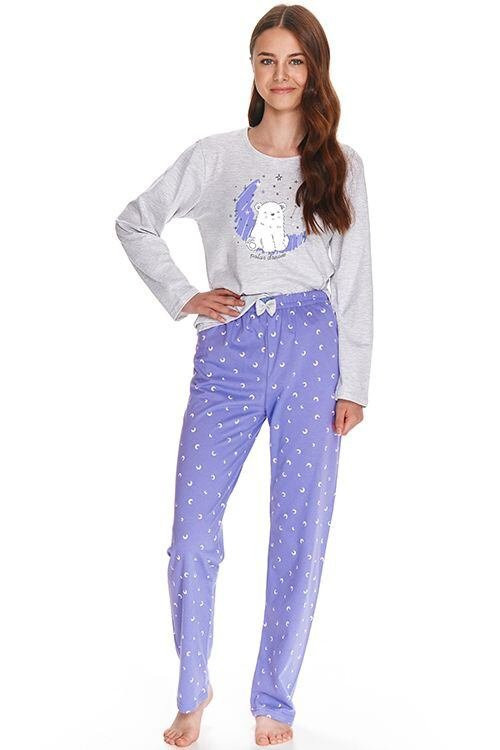 Dívčí pyžamo Suzan světle šedé - Dámské oblečení pyžama