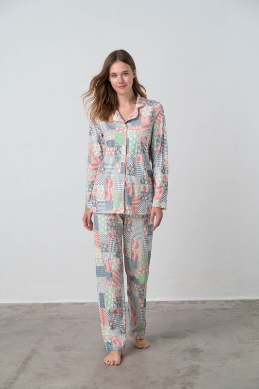 Vamp - Dvoudílné dámské pyžamo - Gil 17526 - Vamp - Dámské oblečení pyžama