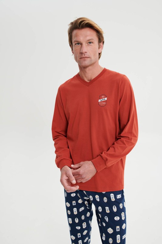 Vamp - Pyžamo s dlouhým rukávem 19676 - Vamp - Dámské oblečení pyžama