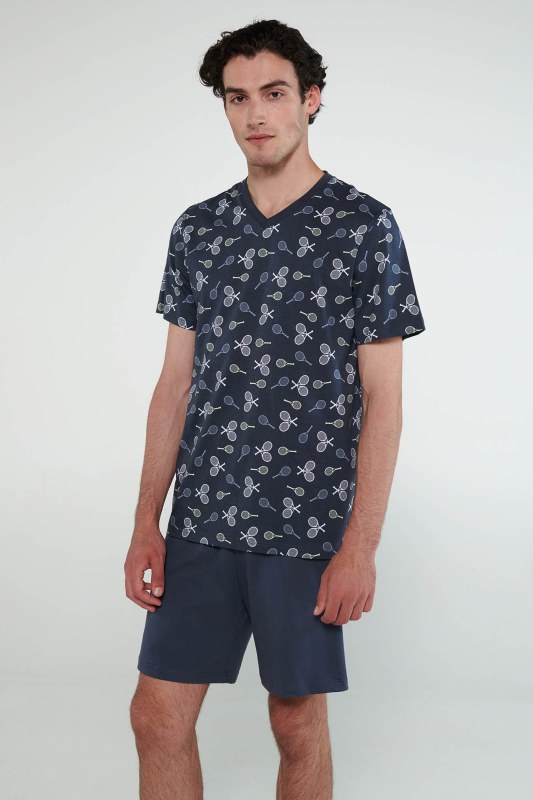 Vamp - Pyžamo s krátkými rukávy 20641 - Vamp - Dámské oblečení pyžama