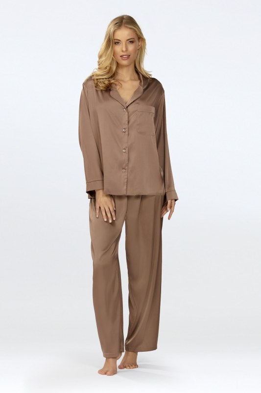 Pyžamo Amina světle hnědé - Dkaren - Dámské oblečení pyžama