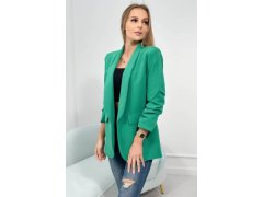 Sako s klopami elegantní zelené