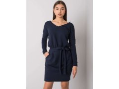 Dámské šaty RV SK 6037.18X Tmavě modrá - Rue Paris