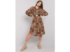 Béžové šaty s leopardím vzorem Tida OCH BELLA