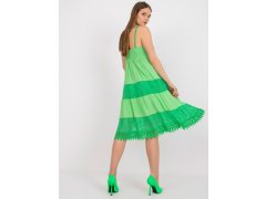 Zelené viskózové šaty z OH BELLA
