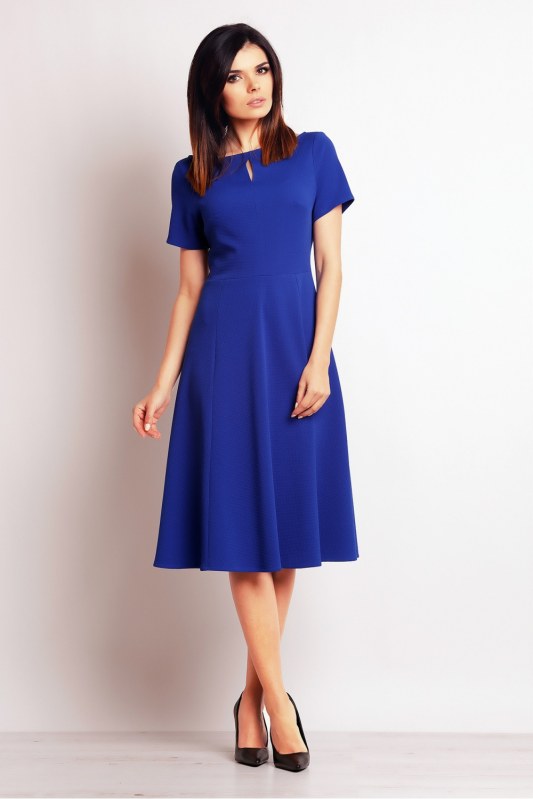 Dámské denní šaty model M099 nebesky modrá - Infinite You - Dámské oblečení šaty