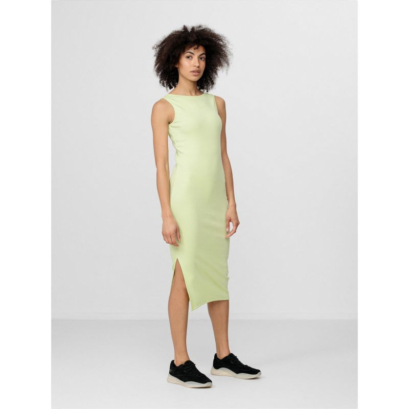 Dámské šaty W H4L22-SUDD010 72S světle zelené - 4F - Dámské oblečení šaty