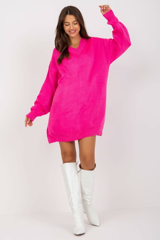 Dlouhý svetr model 170556 Rue Paris - Dámské oblečení svetry