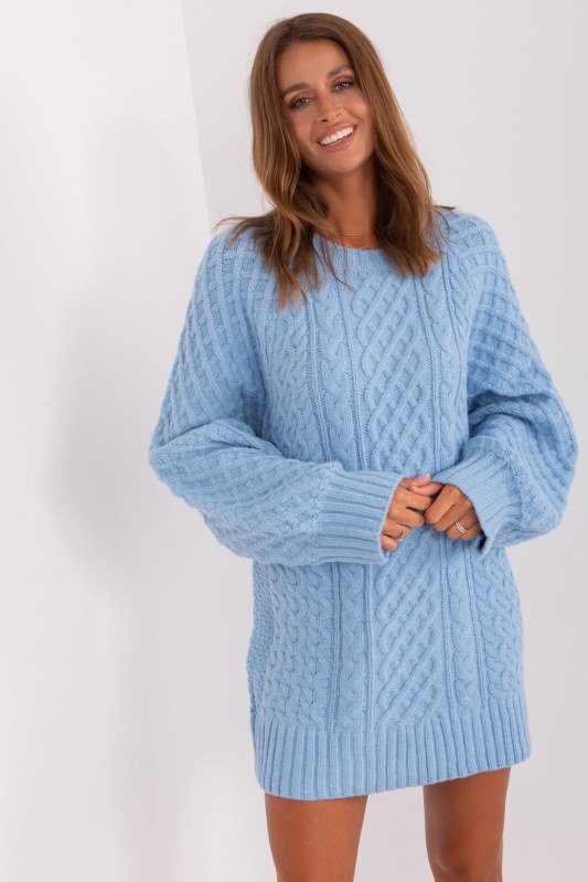 Dlouhý svetr model 185733 AT - Dámské oblečení svetry