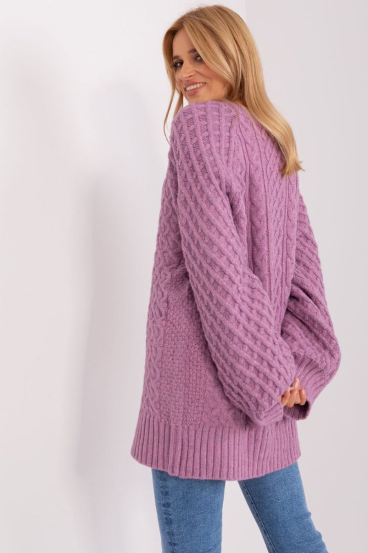 Dlouhý svetr model 185735 AT - Dámské oblečení svetry