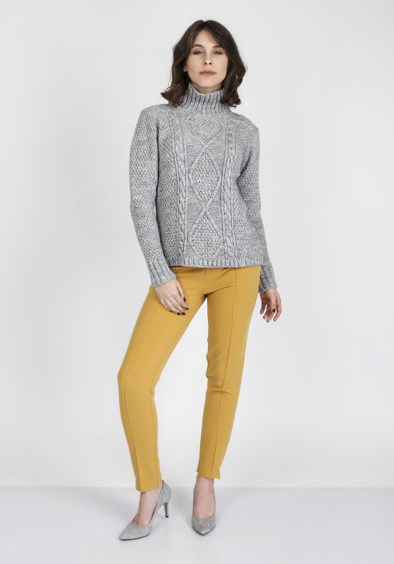 Estelle SWE 121 Svetr Grey - MKMSwetters - Dámské oblečení svetry