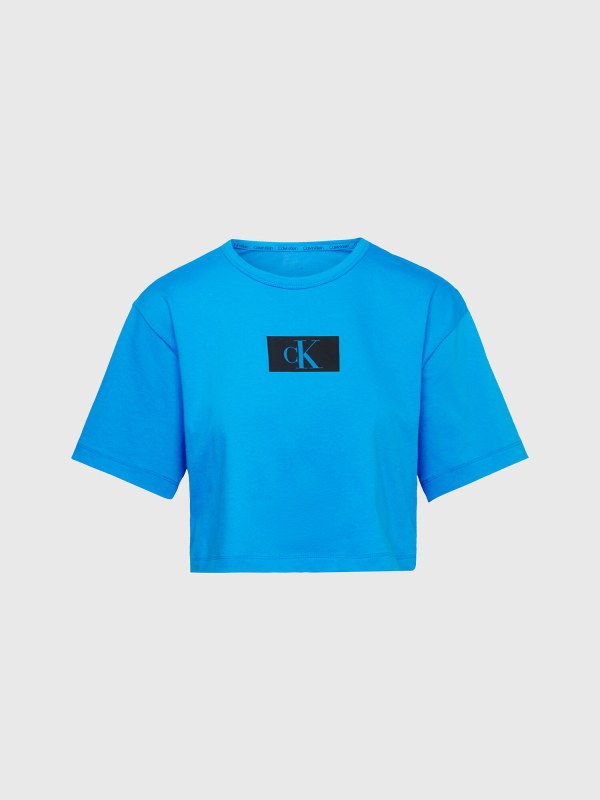 Dámský top QS6946E CC4 modré - Calvin Klein - Dámské oblečení tílka a topy