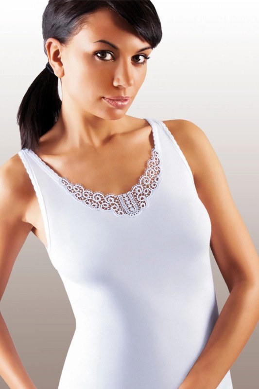 Dámská košilka Ailin white plus - EMILI - Dámské oblečení tílka a topy
