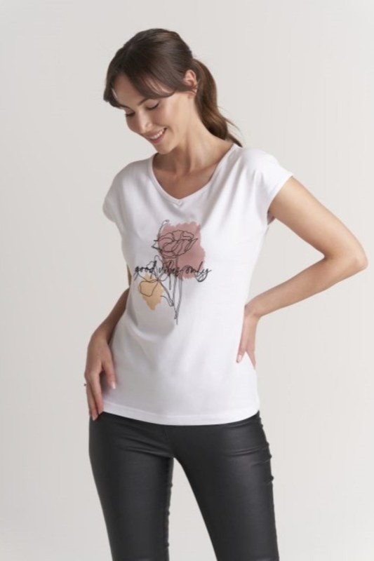 Dámské tričko T-SHIRT PRINT 01 - Dámské oblečení trika