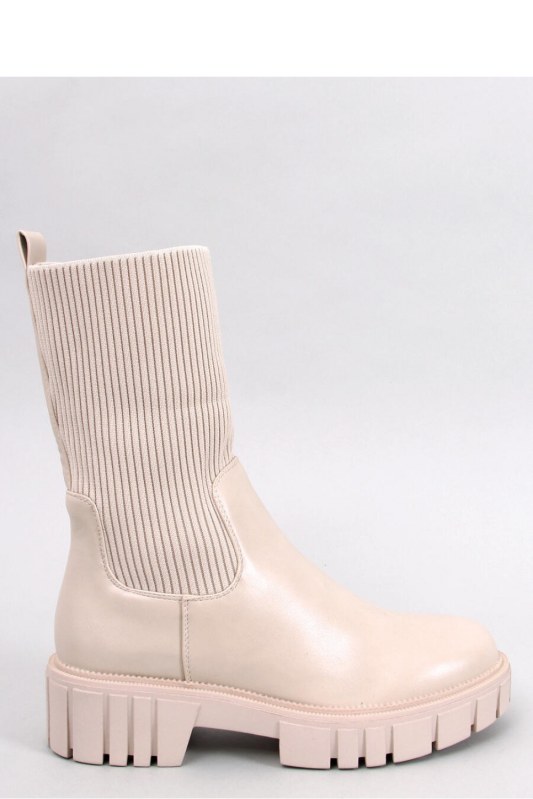 Boty na podpatku model 184478 Inello - Dámské boty kotníkové