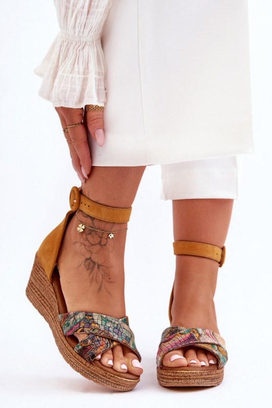 Bota na klínech model 181638 step in style - Dámské boty sandály