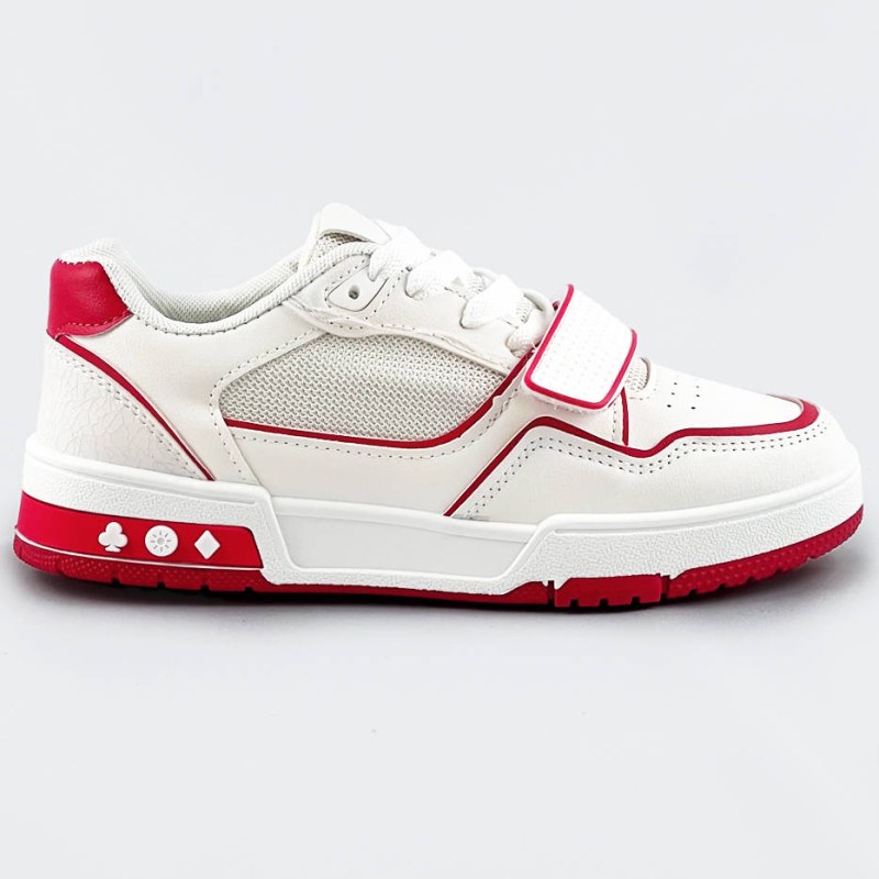 Bílo-červené dámské dvoubarevné tenisky "adidasky" (AD-585) - Dámské boty tenisky