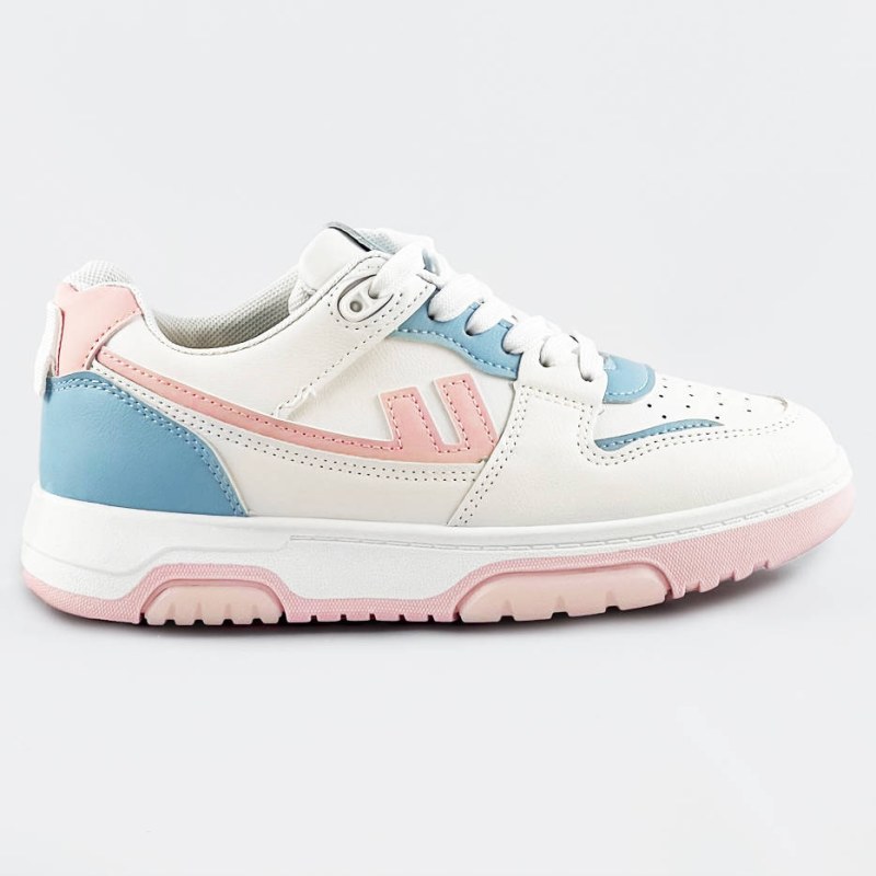 Bílo-světle modré dámské sportovní boty (AD-555) - Dámské boty tenisky