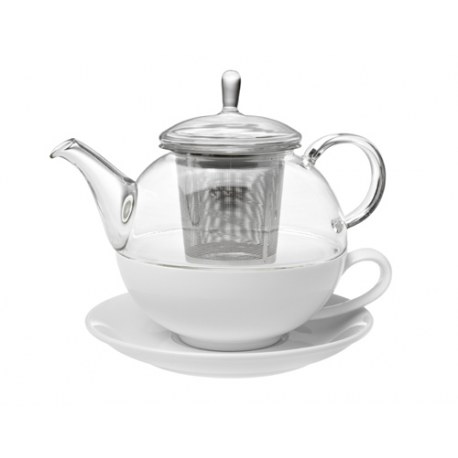 Nina - tea for one s podšálkem - Čajové a kávové nádobí Čajové soupravy