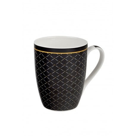Mystic černý 0,34 l - porcelánový hrnek - Čajové a kávové nádobí Hrnky na čaj, hrnky na kávu
