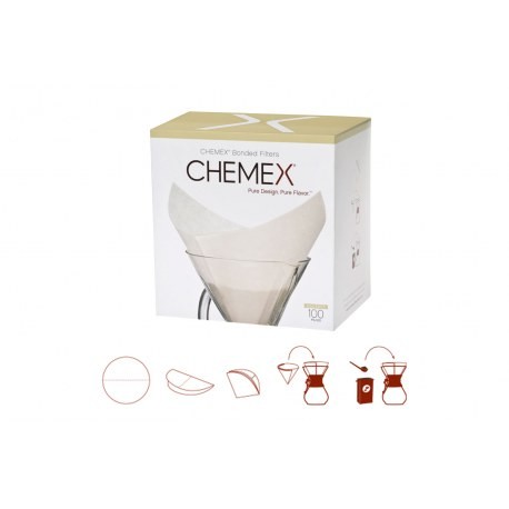 Papírový filtr pro Chemex neskládaný FP-1 (100 ks) - Kávové příslušenství