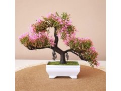 Umělá bonsai - růžová 1