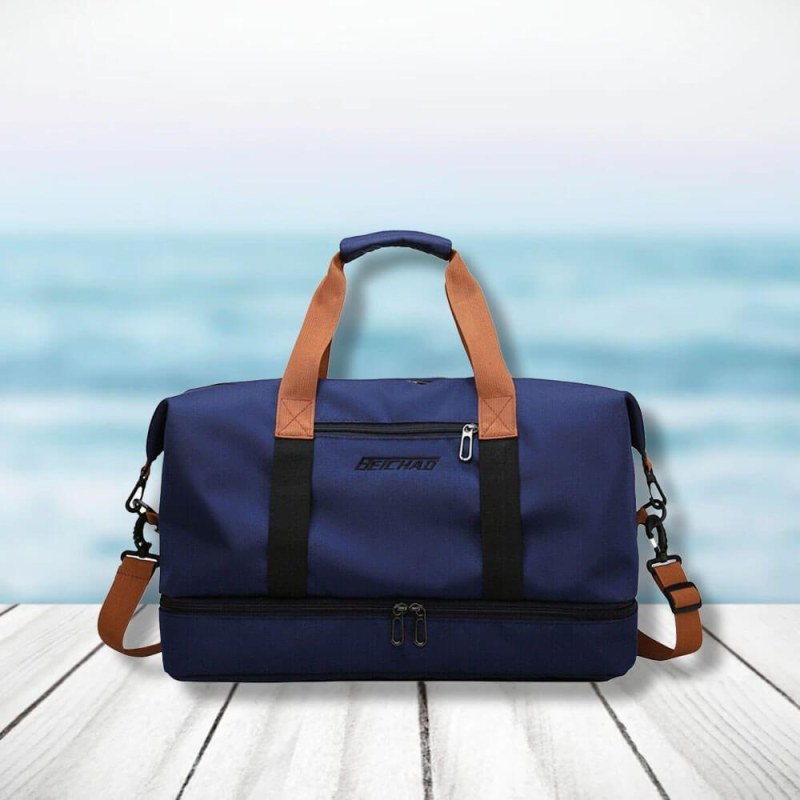 Cestovní taška s popruhem - modrá - Dárky