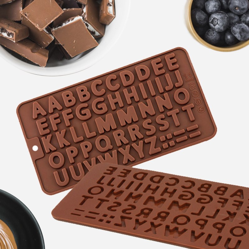 Silikonová forma na čokoládu - písmena - Dárky
