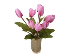 Tulipán svazek 9ks lila 30cm