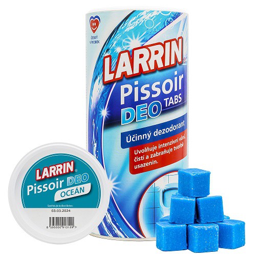 Larrin Pissoar deo Ocean 900g tuba - WC přípravky Závěsy na WC a pissoárové kostky