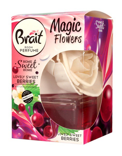 Brait Magic Osvěžovač 75ml Berries - WC přípravky Závěsy na WC a pissoárové kostky