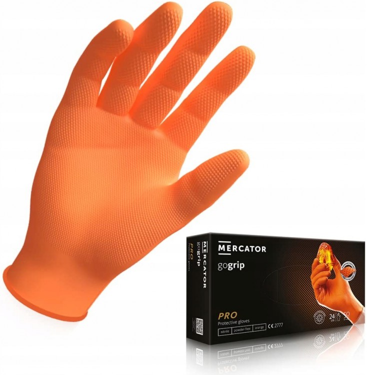 Rukavice Gogrip XL Orange Nitril 50ks Ne - Nezařazené