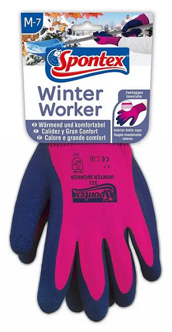 Pracovní rukavice Zimní M/7 - Úklidové a ochranné pomůcky Rukavice, zástěry a čepice