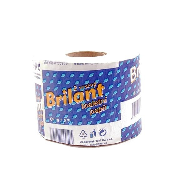 TP Brilant 2vr 68m - Papírové a hygienické výrobky Toaletní papíry Vícevrstvý