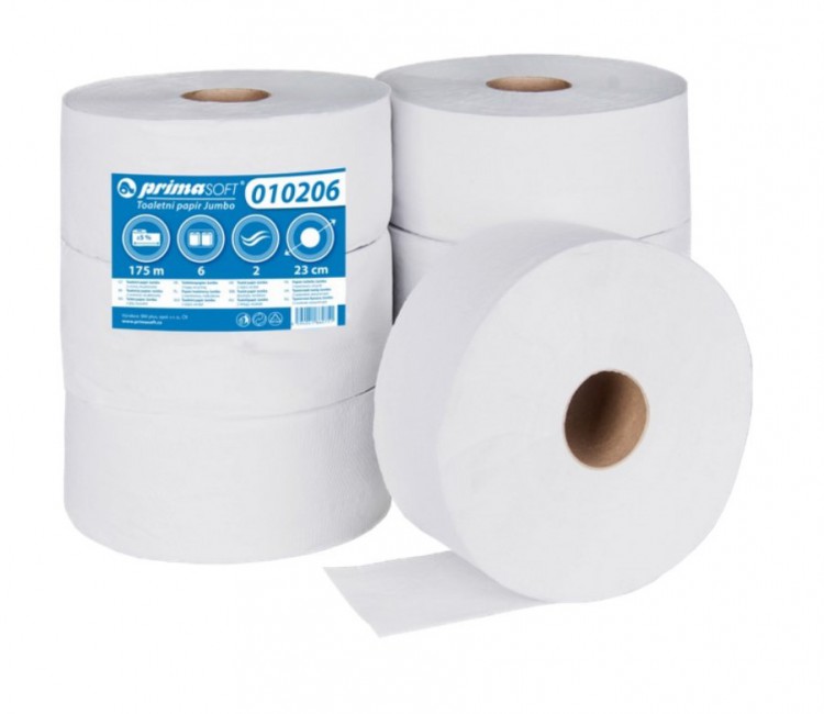 TP Jumbo 2vr. recykl 230mm - Papírové a hygienické výrobky Toaletní papíry TP do zásobníků