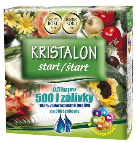 Kristalon Start 0,5kg - Chemické výrobky Hnojiva, pěstitelské substráty a krmiva