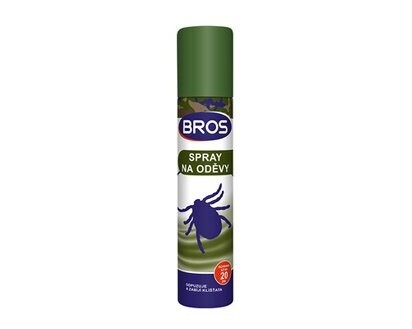 Bros Spray na oděvy proti klíštatum 90ml - Chemické výrobky Hubiče, odpuzovače hmyzu, šampony pro psy
