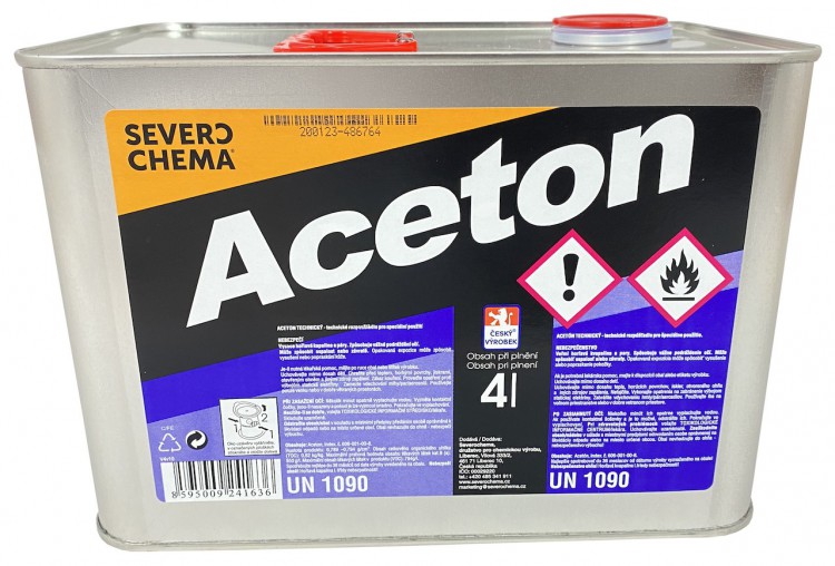 Aceton 4l - Chemické výrobky Ředidla a technické kapaliny