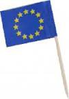 Vlaječka EU 70mm 144ks Doprodej - Jednorázové nádobí Slámky (brčka), míchátka a ozdoby