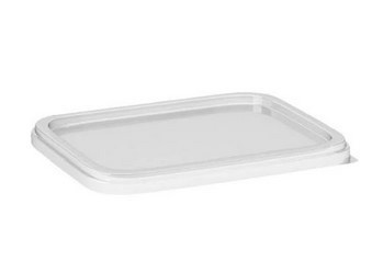 Víčko na vaničku čiré 11x8,5cm (50ks) - Jednorázové nádobí Kelímky, tácky, talíře, boxy