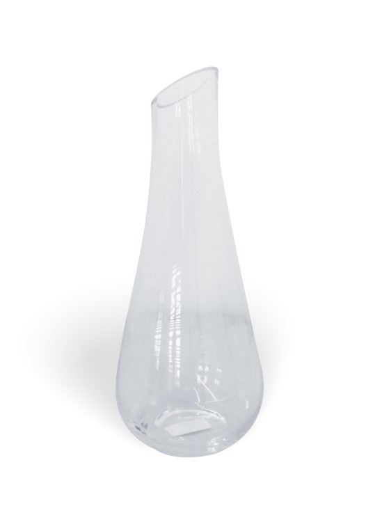 Váza sklo 33cm zkosené hrdlo - Restaurace a rauty Dekorace