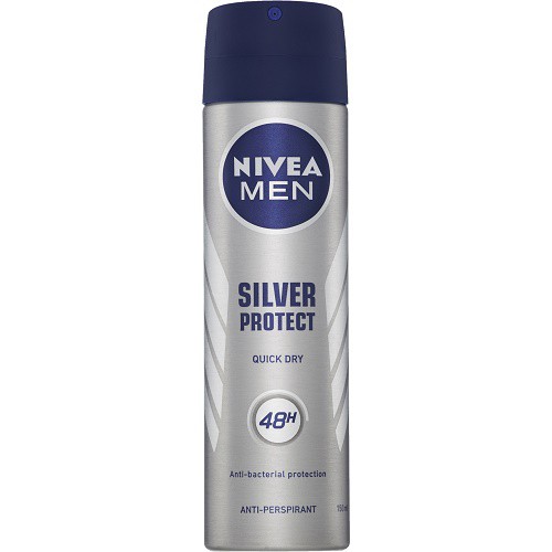 Nivea spray Silver Protec 150ml pro muže - Péče o tělo