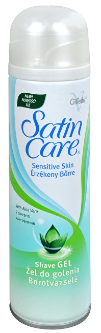 Gillette Satin Care gel 200ml sensitive - Péče o tělo Pánská kosmetika Přípravky na holení