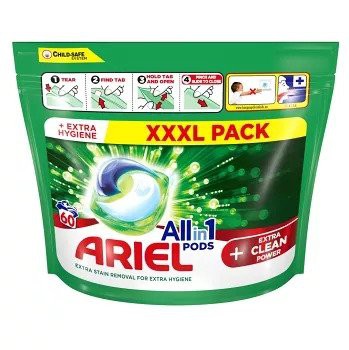 Ariel kapsle 60ks Extra Clean - Prací prostředky Prací prášky