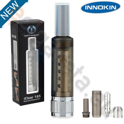 Clearomizer Innokin iClear 16S dual coils kouřový - 1 kus Clearomizer Innokin iClear 16S dual coils kouřový - 1 kus - Elektronická cigareta Elektronické cigarety Cartridge