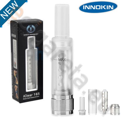 Clearomizer Innokin iClear 16S dual coils průhledný - 1 kus Clearomizer Innokin iClear 16S dual coils průhledný - 1 kus - Elektronická cigareta Elektronické cigarety Cartridge