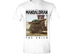 Tričko Pánské - The Mandalorian - vel.THE CHILD PHOTO|BÍLÉ|VELIKOST S